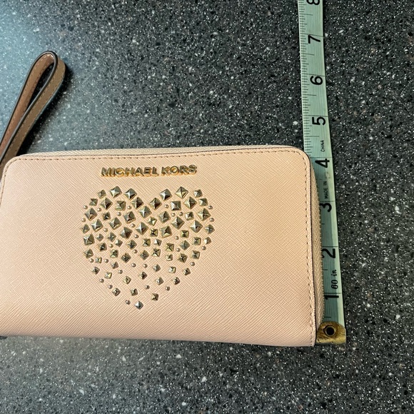 Michael Kors Wristlet with Studded Heart - Picture 2 of 7